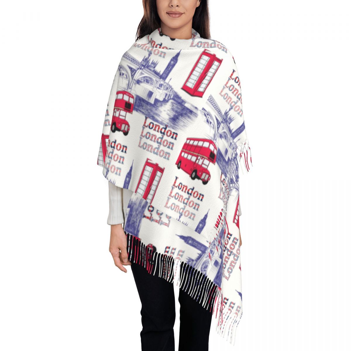 Pashmina Wrap Large - Selendang Panjang Besar Hangat Musim Dingin