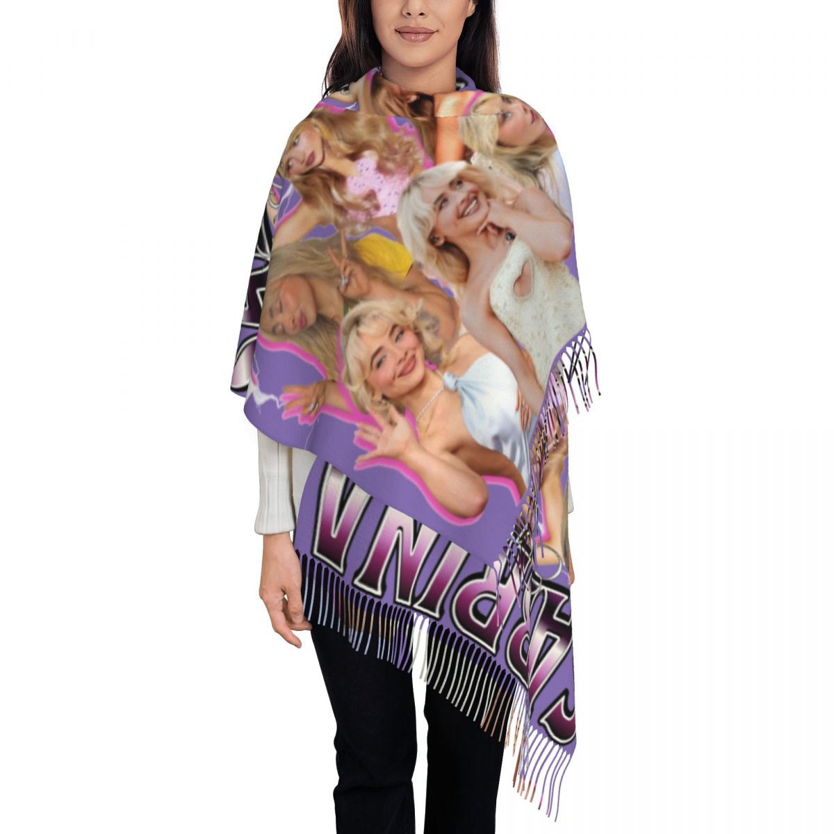Pashmina Wrap Large - Selendang Sabrina Carpenter Era 90an untuk