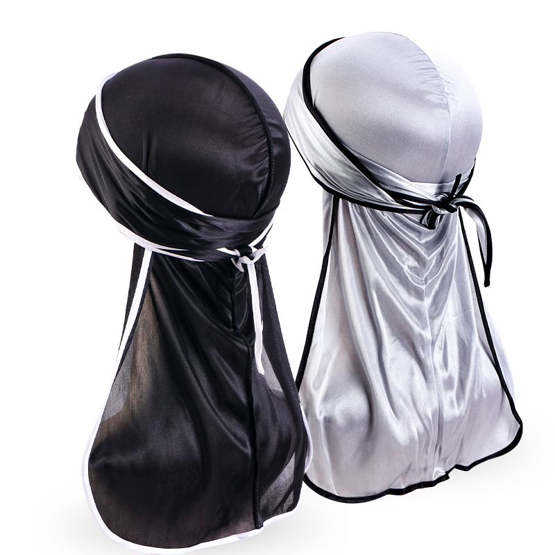 Bandana Doo Rag - 2 buah/lot topi Bandana bernapas Durag