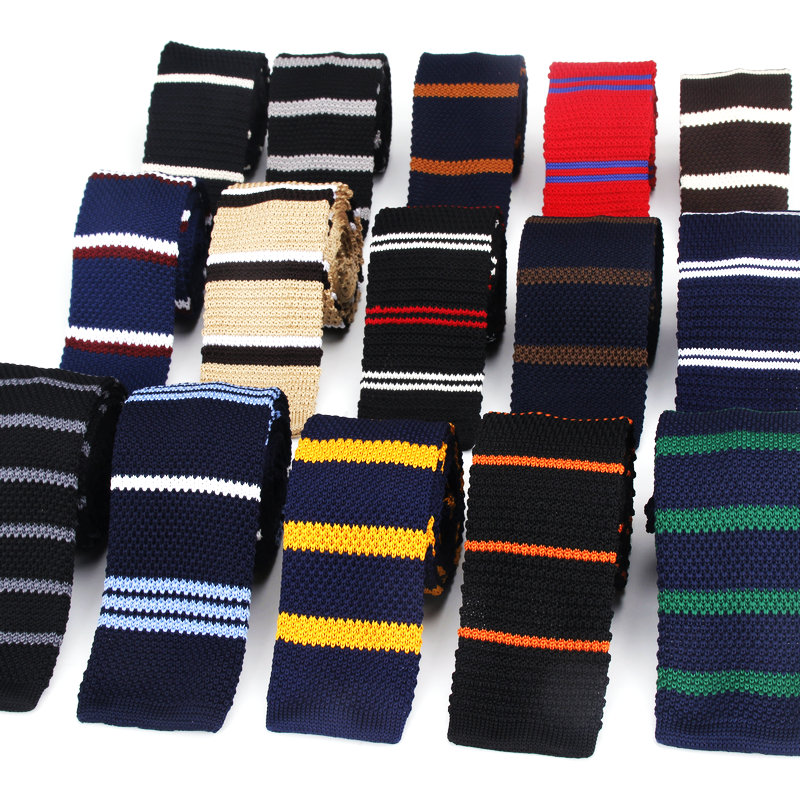 Skinny Tie Men - Fashion Pria Pakaian Rajut Dasi Plain