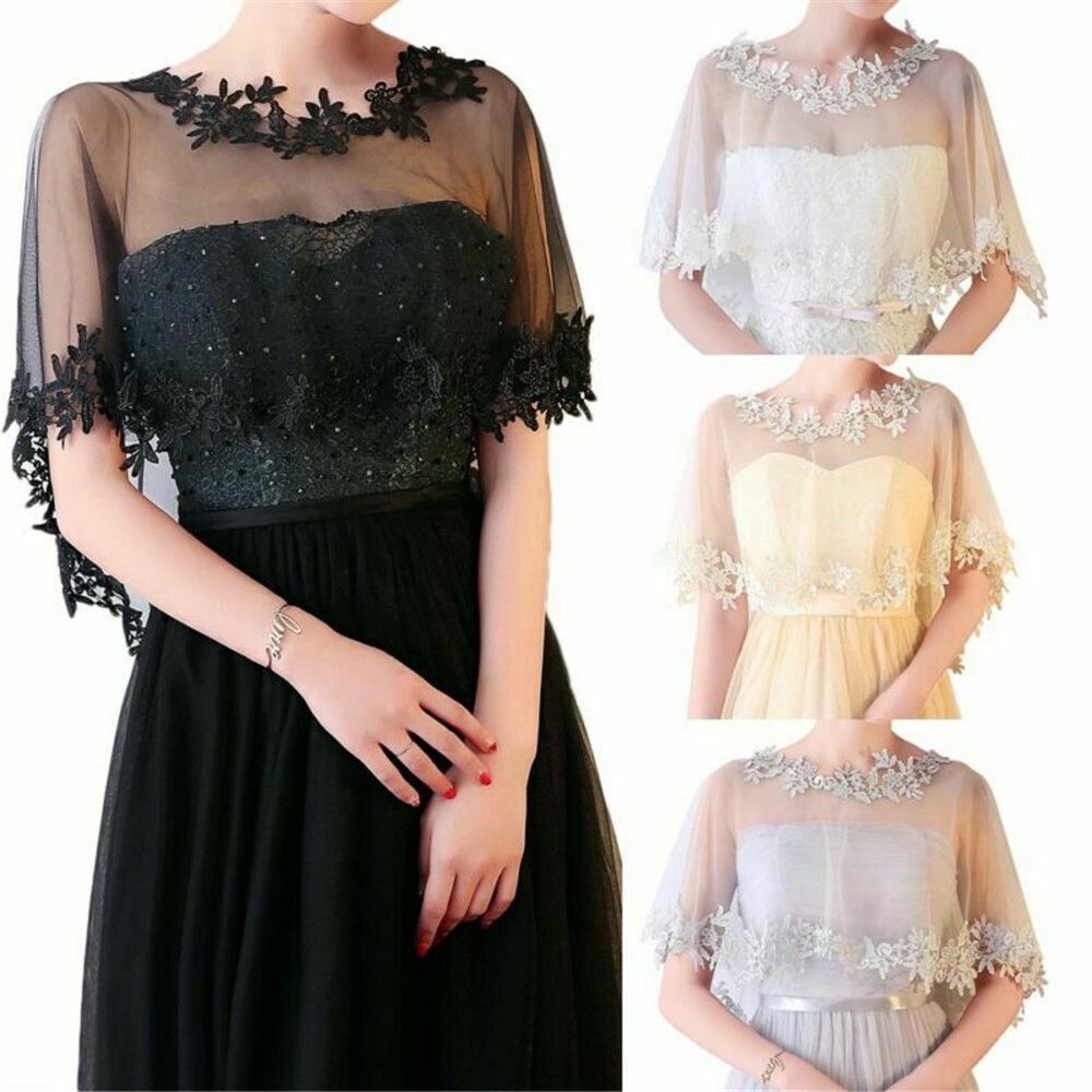 Stole Wedding Shawl - Gaun pengantin wanita, syal renda kasual