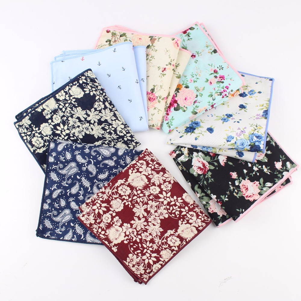 Handkerchief Cotton Men - Paisley Katun Sapu Tangan Tenun Bunga