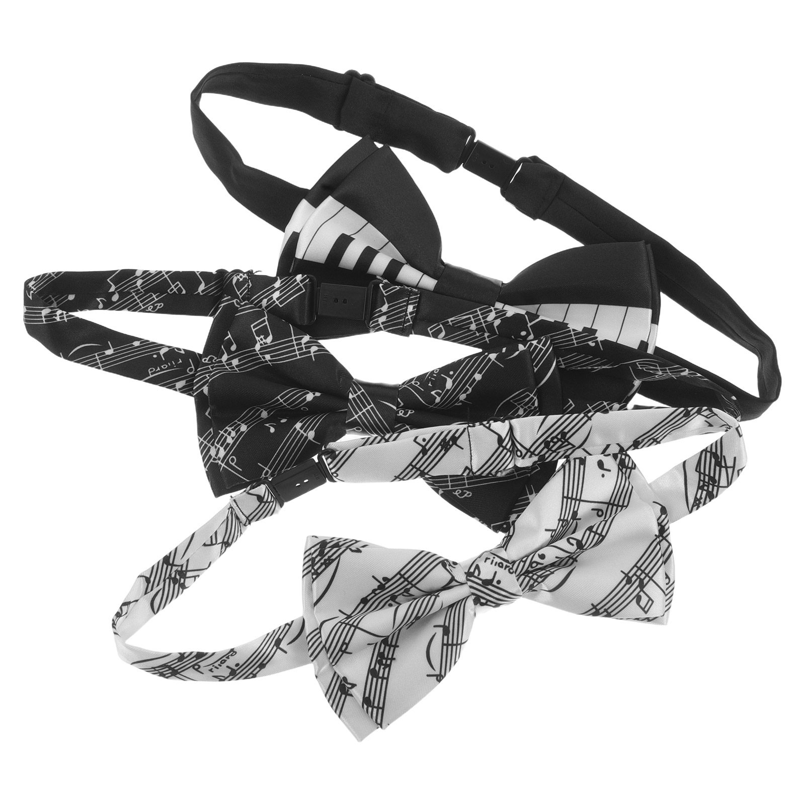 Bow Tie Pre Tied - 3Pcs Set Dasi Kupu-Kupu Motif Not