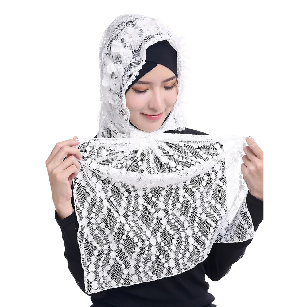 Stole Wedding Shawl - Selendang Wanita Berbahan Lace Bernapas Warna