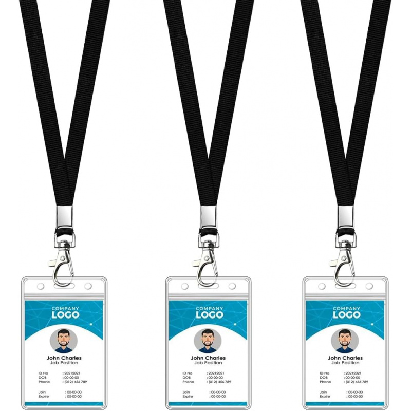 Lanyard Badge Holder - 3 Paket Tali Lanyard untuk Kapal