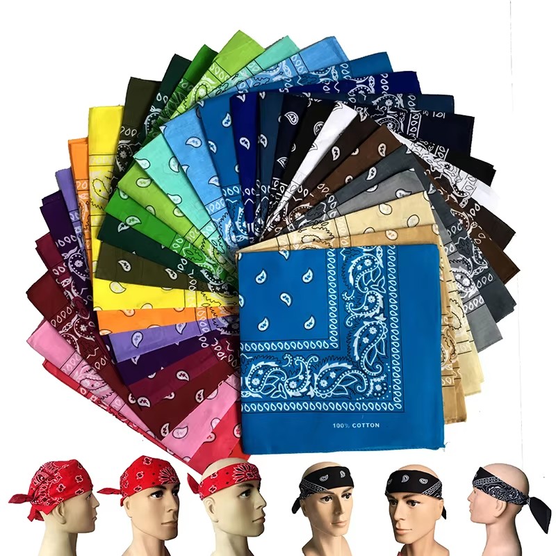 Handkerchief Cotton Men - 1/2/3 Buah Uniseks Pria Wanita Bandana