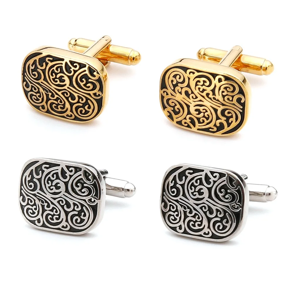 Tie Clip Silver - Kancing Manset Emas Kualitas Tinggi Pola