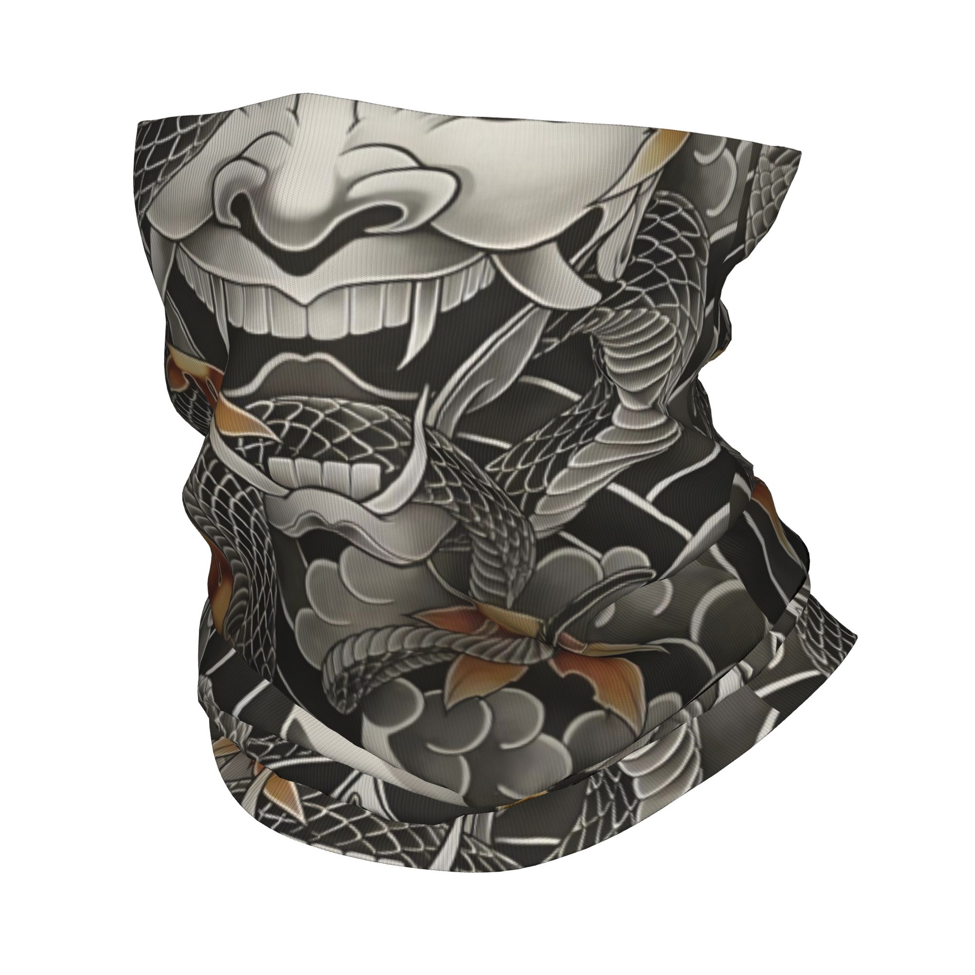 Neck Warmer Tube - Bandana Penutup Leher Samurai Oni Demon