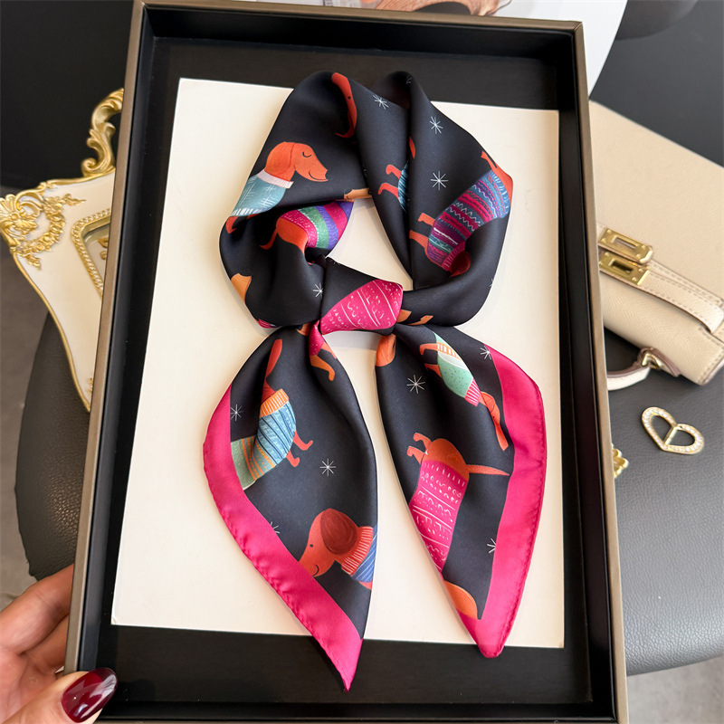 Face Scarf Mask - Syal Bandana Motif Anjing Wiener Modis