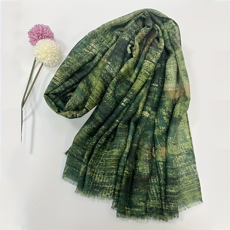 Pashmina Wrap Large - Syal merek mewah syal katun Retro