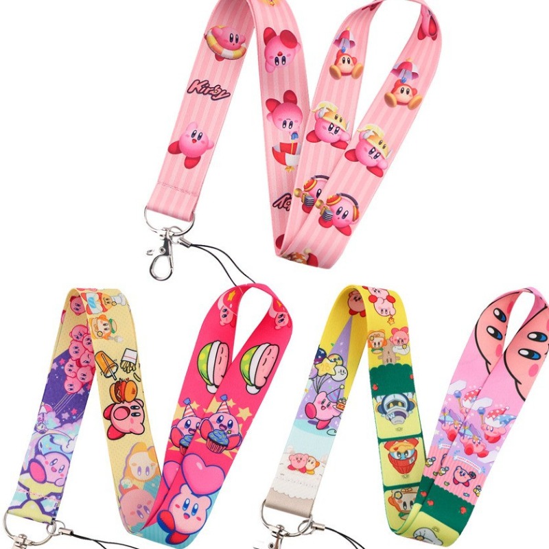 Lanyard Badge Holder - Tali Leher Kirby Lucu dan Cantik