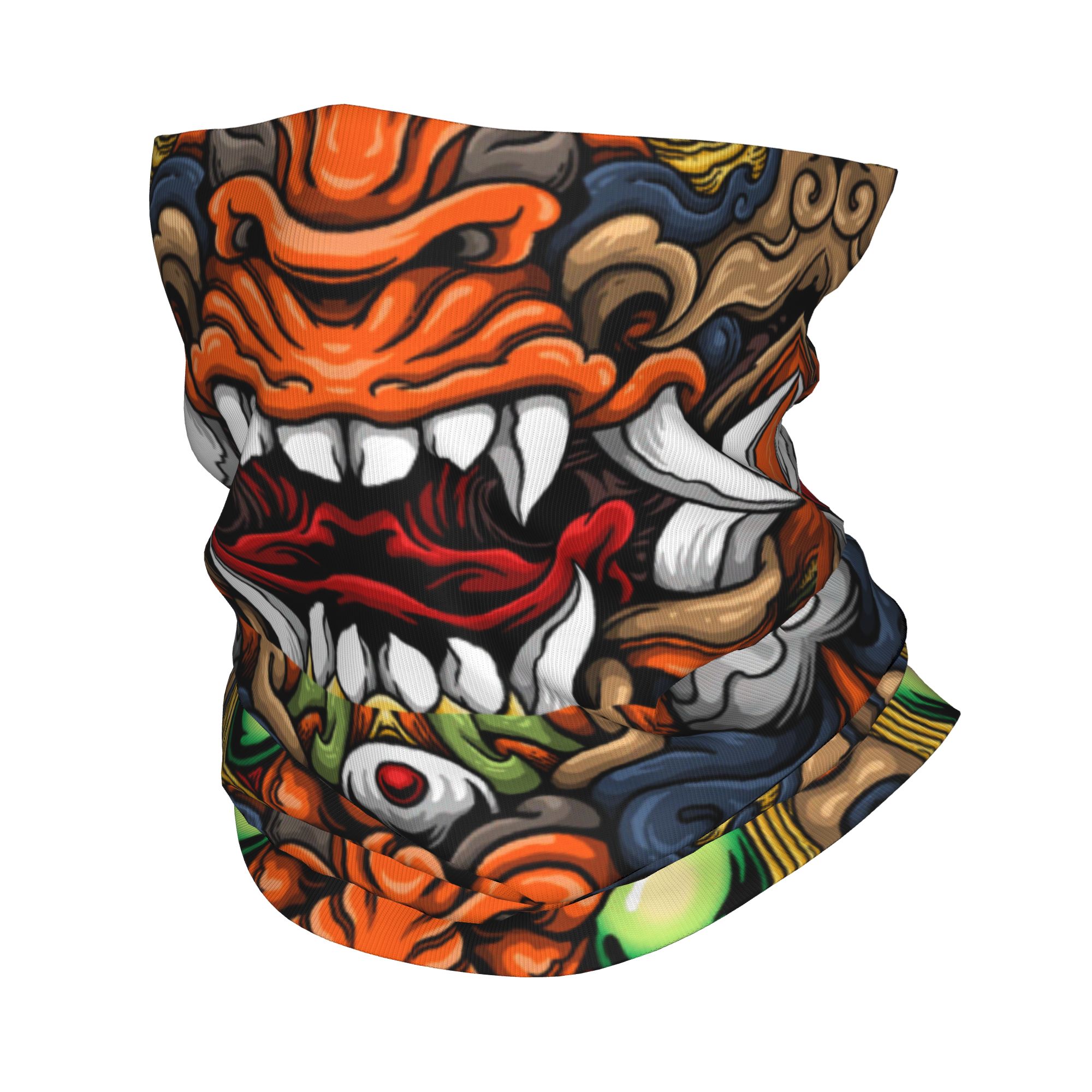 Neck Warmer Tube - Penutup Kepala Musim Dingin Motif Samurai