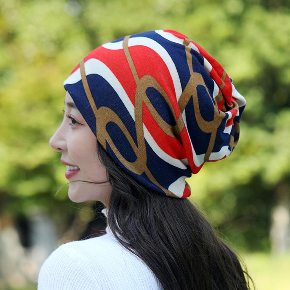 Topi Beanie Wanita Bahan Katun - Infinity Scarf Knit ulasan dan harga