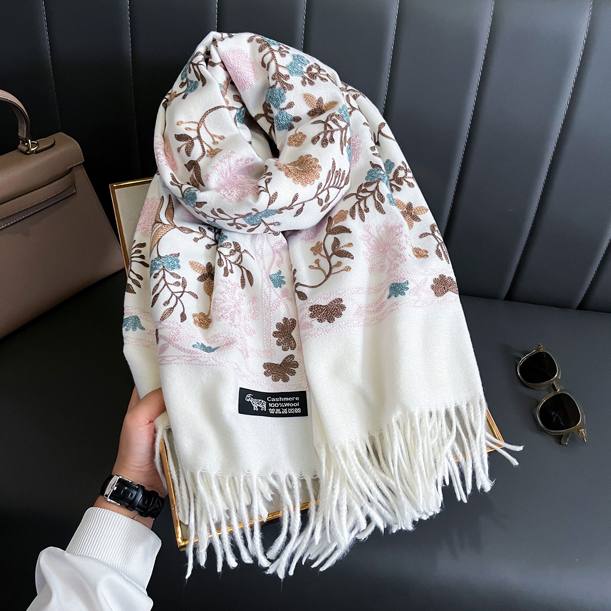 Syal Kasmir Hangat Musim Dingi - Woven Scarf Blanket ulasan dan harga