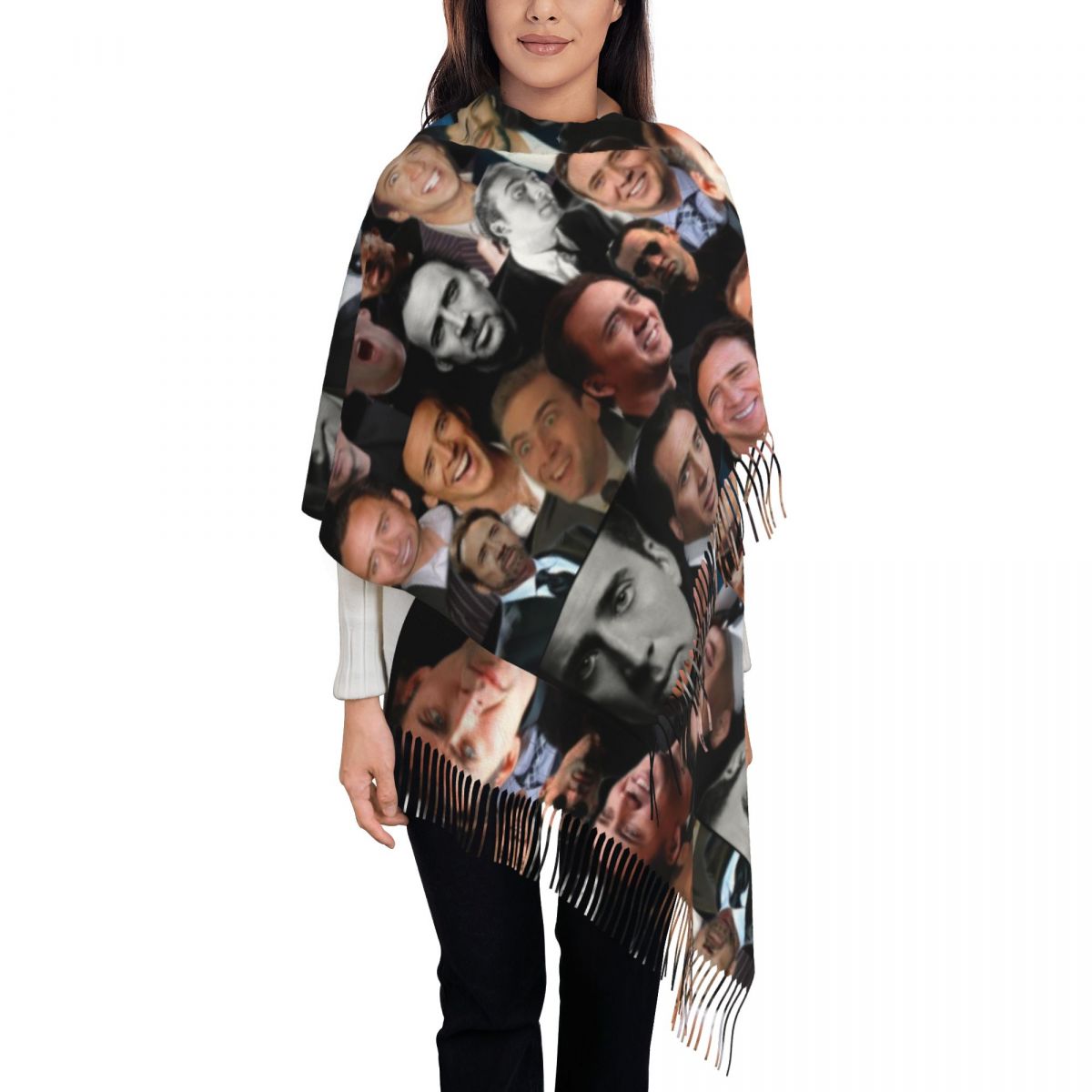 Selendang Nicolas Cage Colllag - Pashmina Wrap Large ulasan dan harga