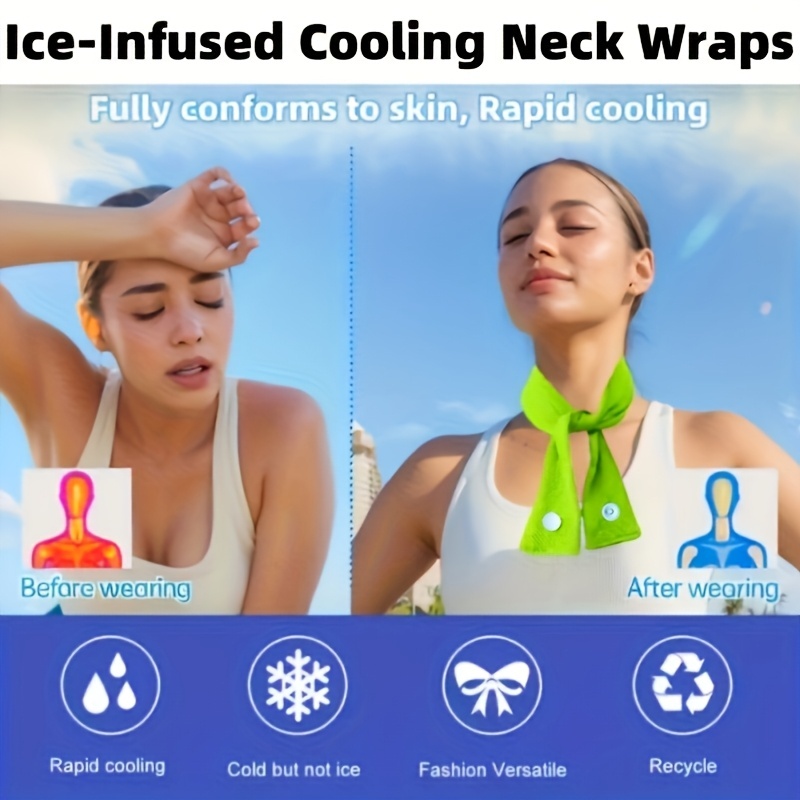 Kain Penutup Leher Pendingin,  - Silk Neck Scarf ulasan dan harga