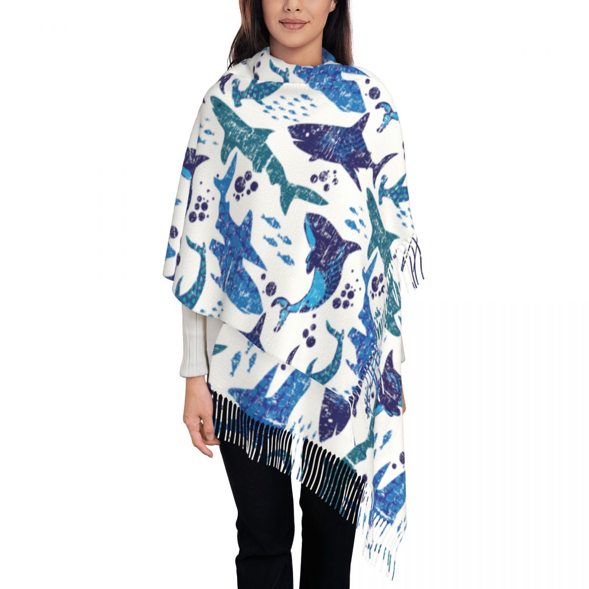 Syal Organisme Laut Dunia Bawa - Pashmina Wrap Large ulasan dan harga