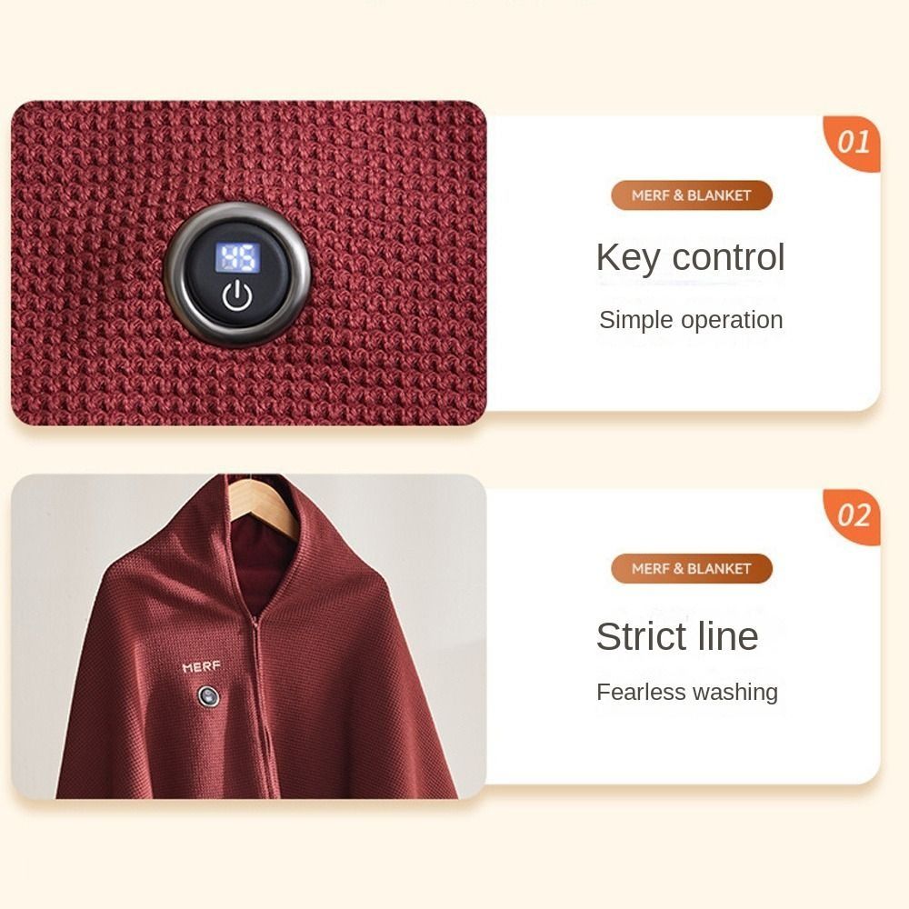 Selimut Pemanas Elektrik USB F - Woven Scarf Blanket ulasan dan harga