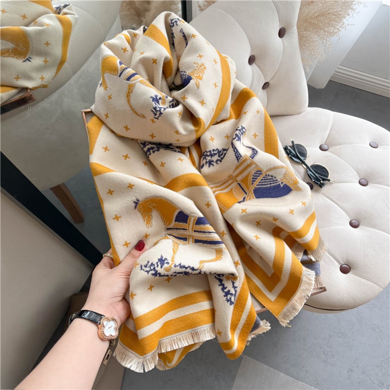 Selimut Kasmir Tebal Gambar Ku - Woven Scarf Blanket ulasan dan harga