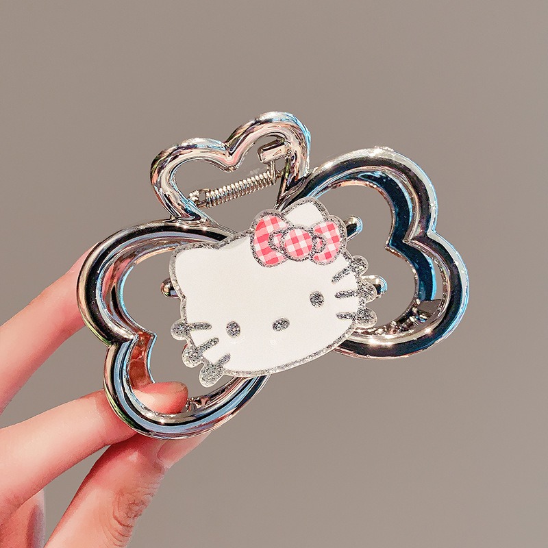 Jepit Rambut Hello Kitty Kawai - Tie Clip Silver ulasan dan harga
