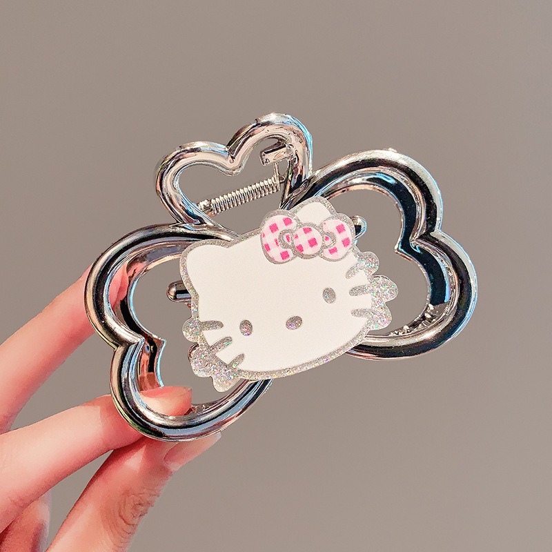 Jepit Rambut Hello Kitty Kawai - Tie Clip Silver ulasan dan harga