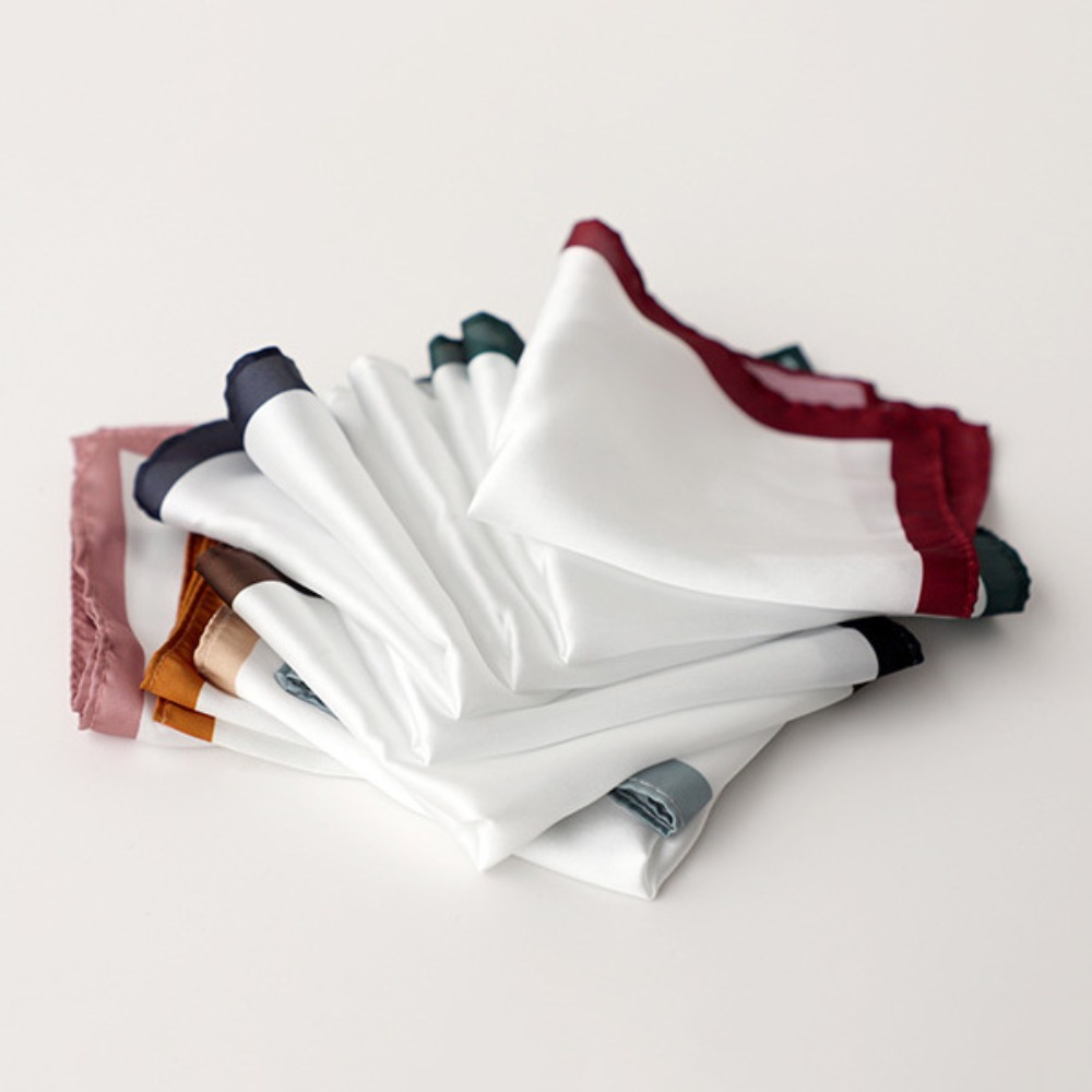 Sapu Tangan Pria Korea Model V - Pocket Square Set ulasan dan harga