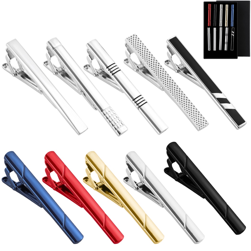 10 Buah Set Klip Dasi untuk Pr - Tie Bar Set Gift ulasan dan harga