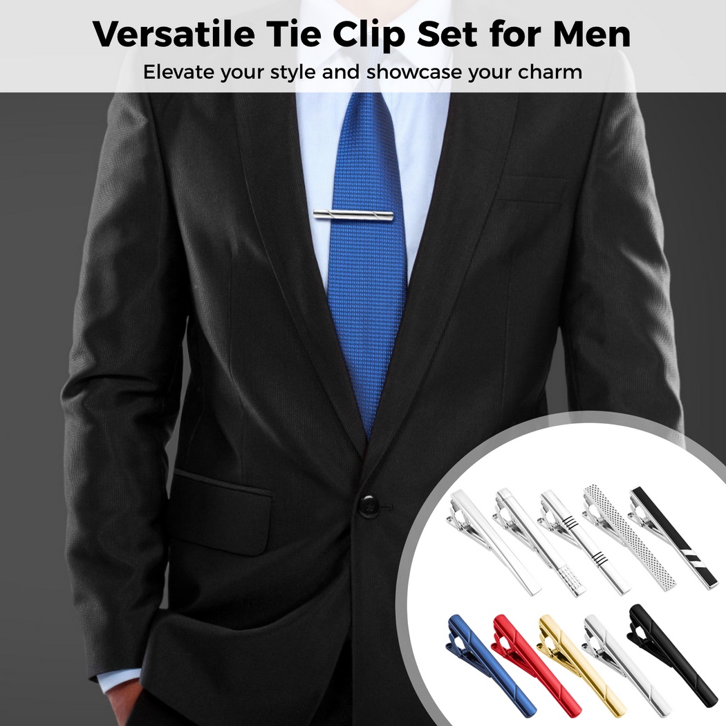 10 Buah Set Klip Dasi untuk Pr - Tie Bar Set Gift ulasan dan harga