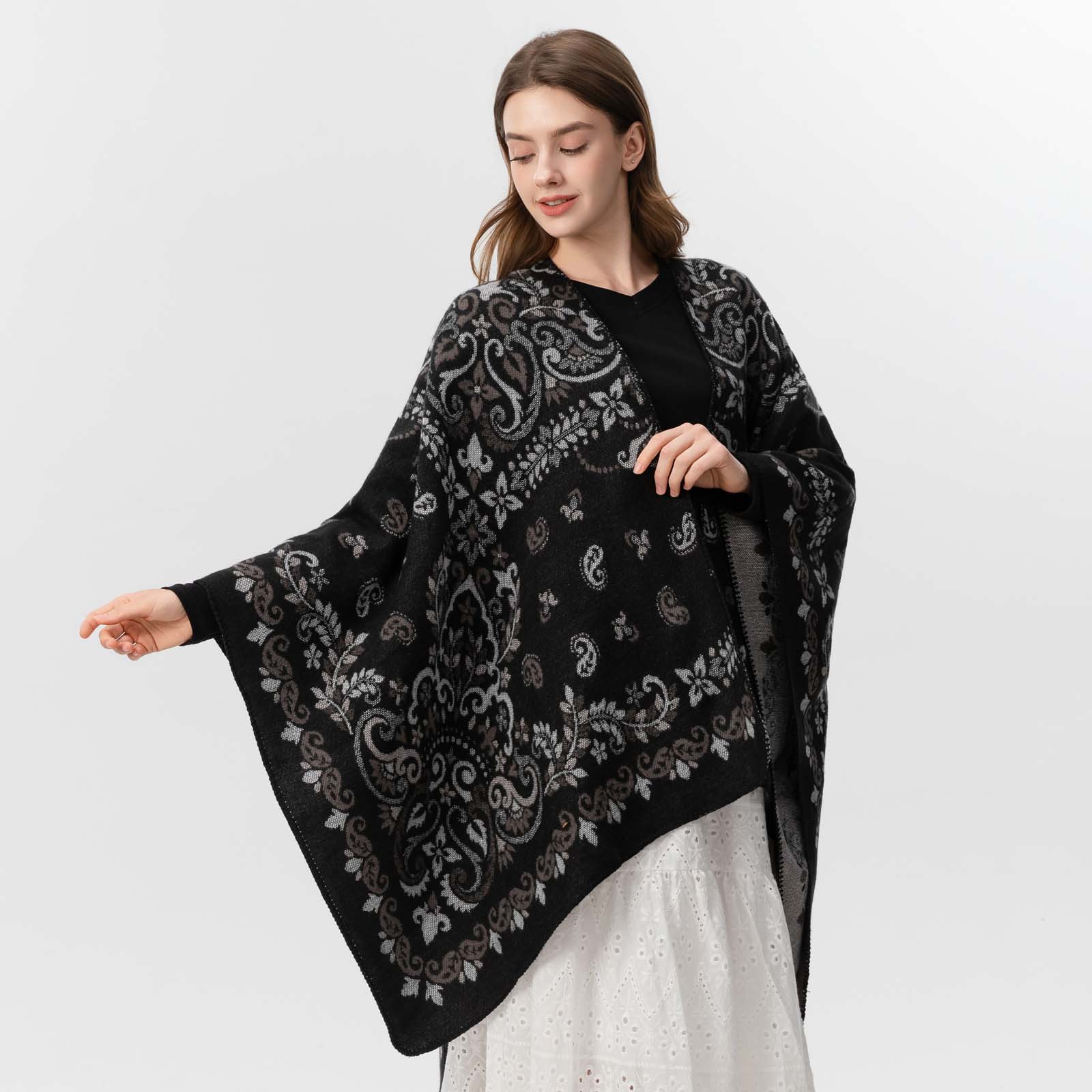 Syal Kasmir Wanita Mewah Jacqu - Stole Wedding Shawl ulasan dan harga