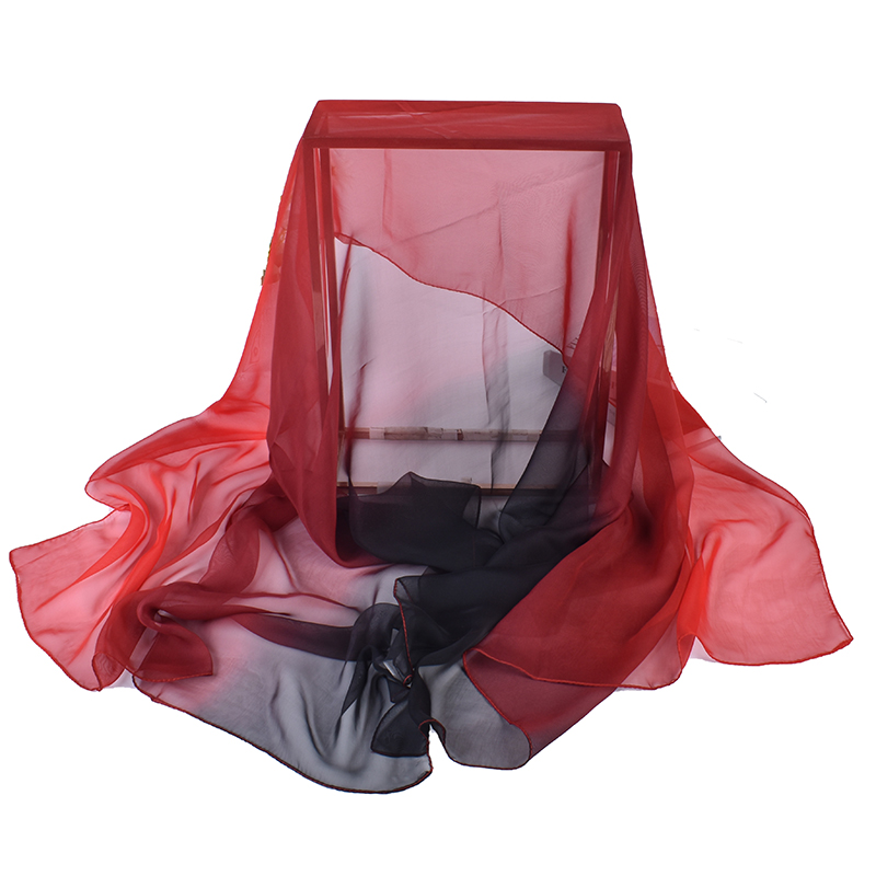 Syal sutra gradien tiga warna  - Face Scarf Mask ulasan dan harga