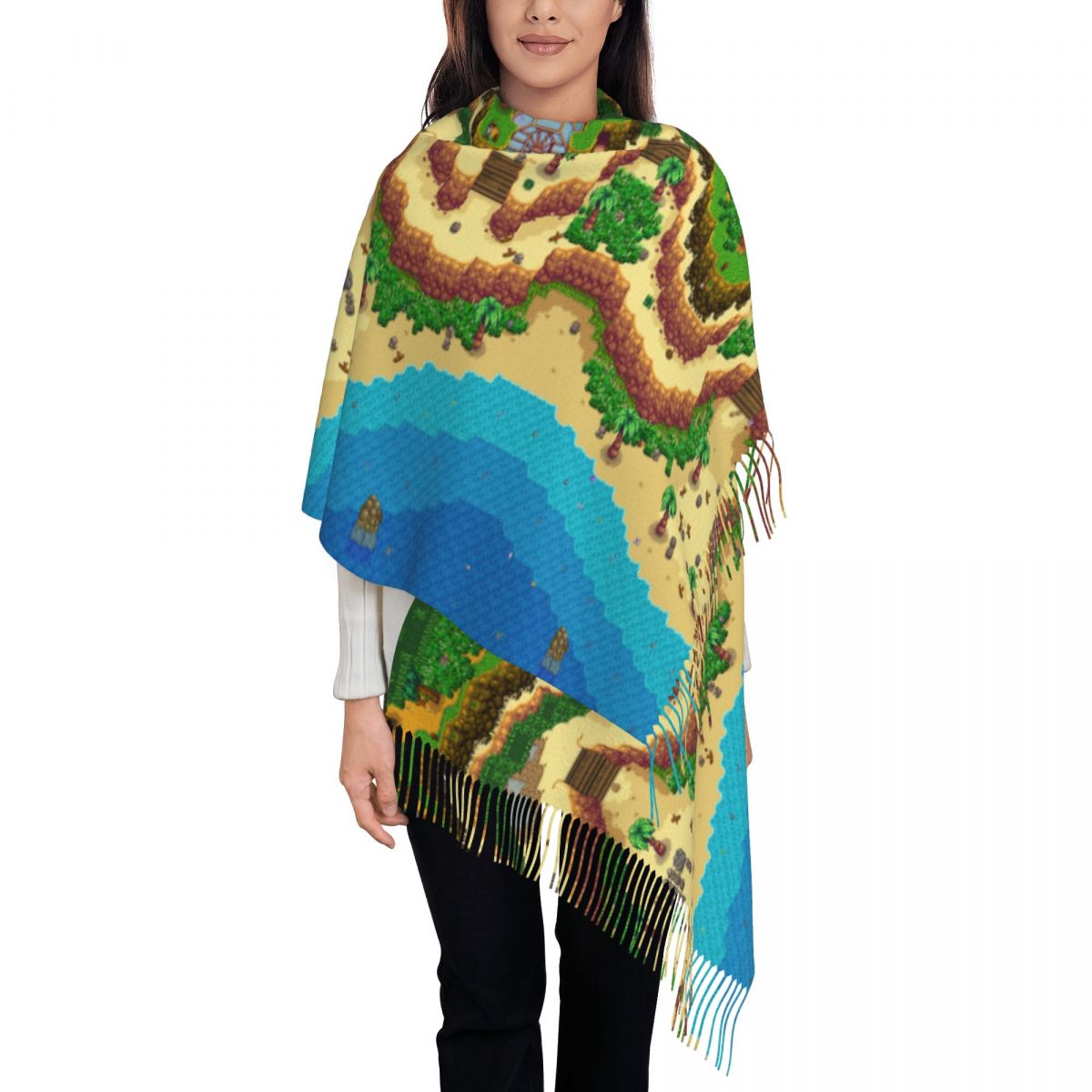 Syal Peta Stardew Valley untuk - Pashmina Wrap Large ulasan dan harga