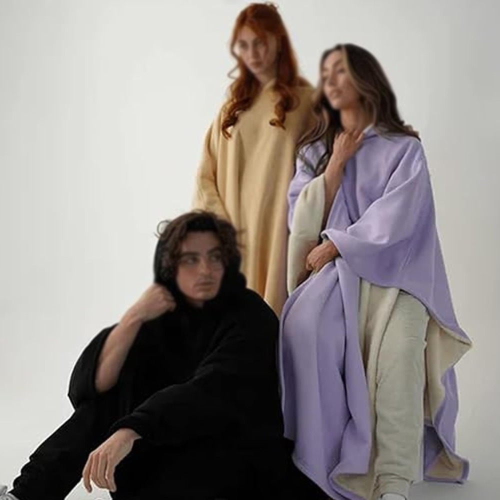 Jubah Hoodie Indio Berkualitas - Woven Scarf Blanket ulasan dan harga