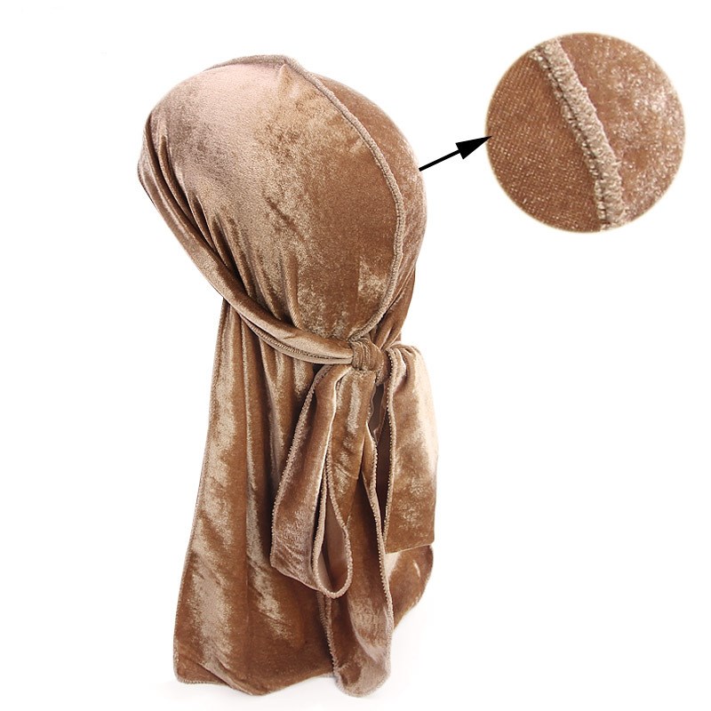 Baru Mewah Pria Beludru Durags - Bandana Doo Rag ulasan dan harga