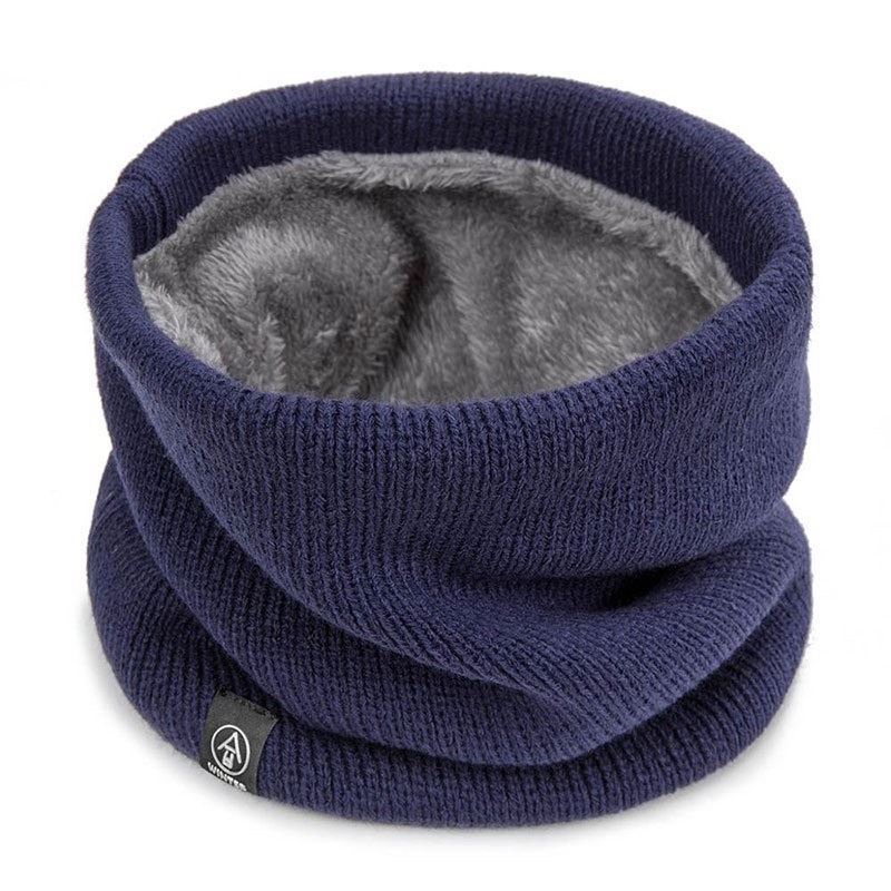 Syal Leher Tebal Mewah Rajutan - Infinity Scarf Knit ulasan dan harga