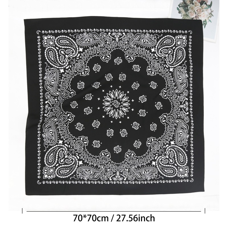 70*70Cm Uniseks Wanita 100% Ka - Bandana Cotton ulasan dan harga