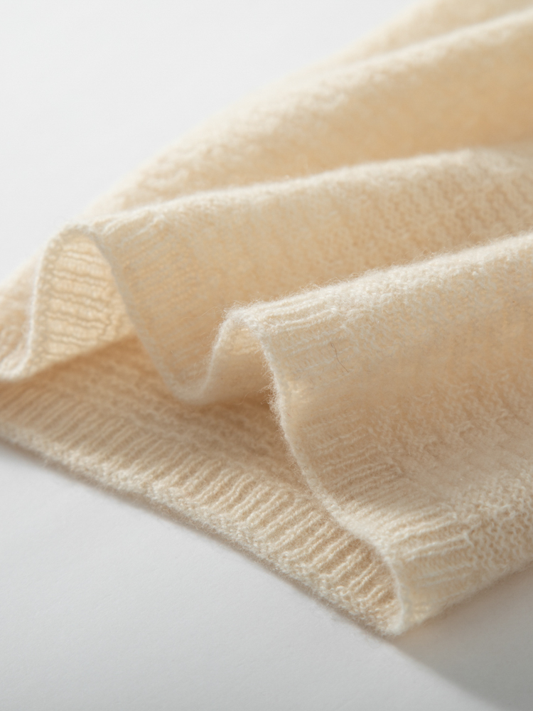 100% Kasmir Murni Rajutan Waff - Infinity Scarf Knit ulasan dan harga