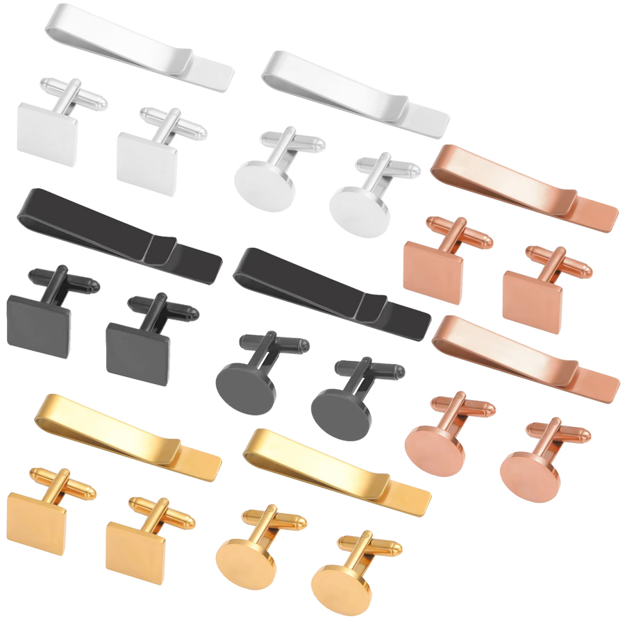 Freeteeme Kancing Manset & Kli - Tie Bar Set Gift ulasan dan harga