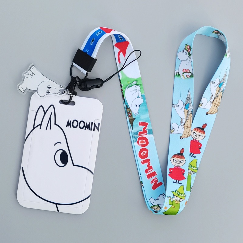Tempat Kartu Keras Kartun Moom - Lanyard Badge Holder ulasan dan harga
