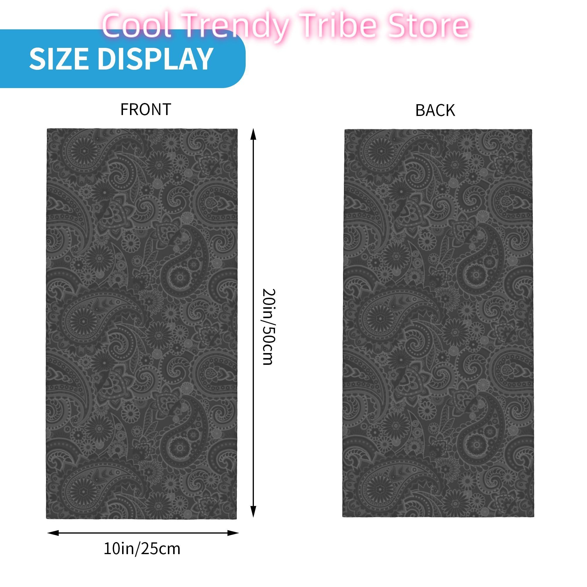 Bandana Chicano Paisley Kustom - Neck Warmer Tube ulasan dan harga