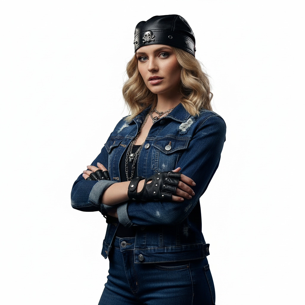 Topi Kulit PU Hitam Model Bike - Bandana Doo Rag ulasan dan harga