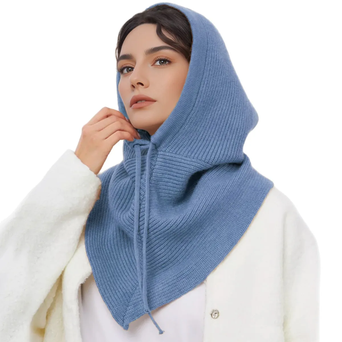 Topi Rajut Wanita dengan Syal  - Infinity Scarf Knit ulasan dan harga