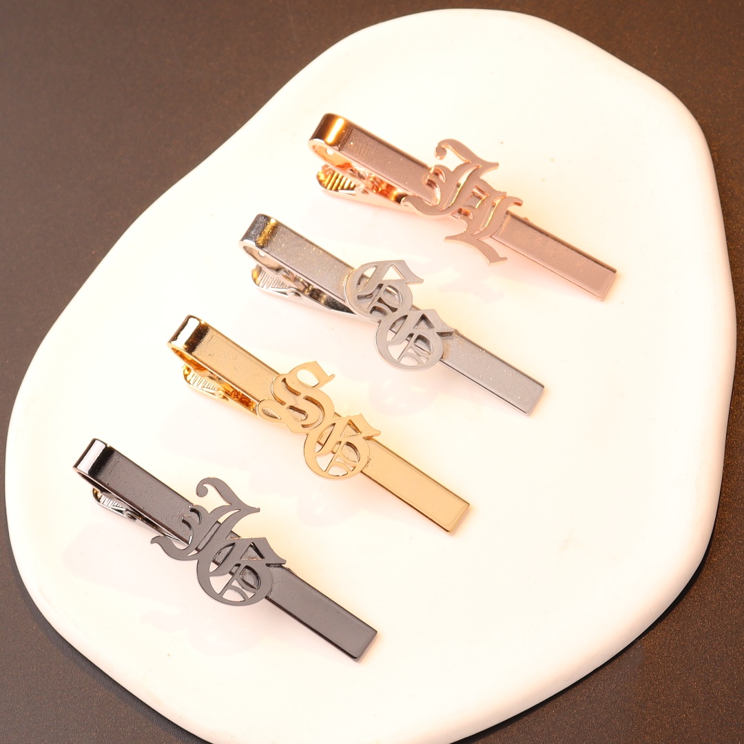 Klip dasi inisial nama kustom  - Tie Clip Silver ulasan dan harga