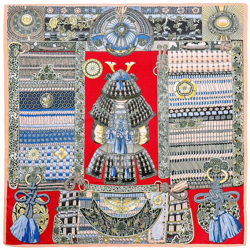 2024 desain baru syal Armor is - Scarf Silk Square ulasan dan harga