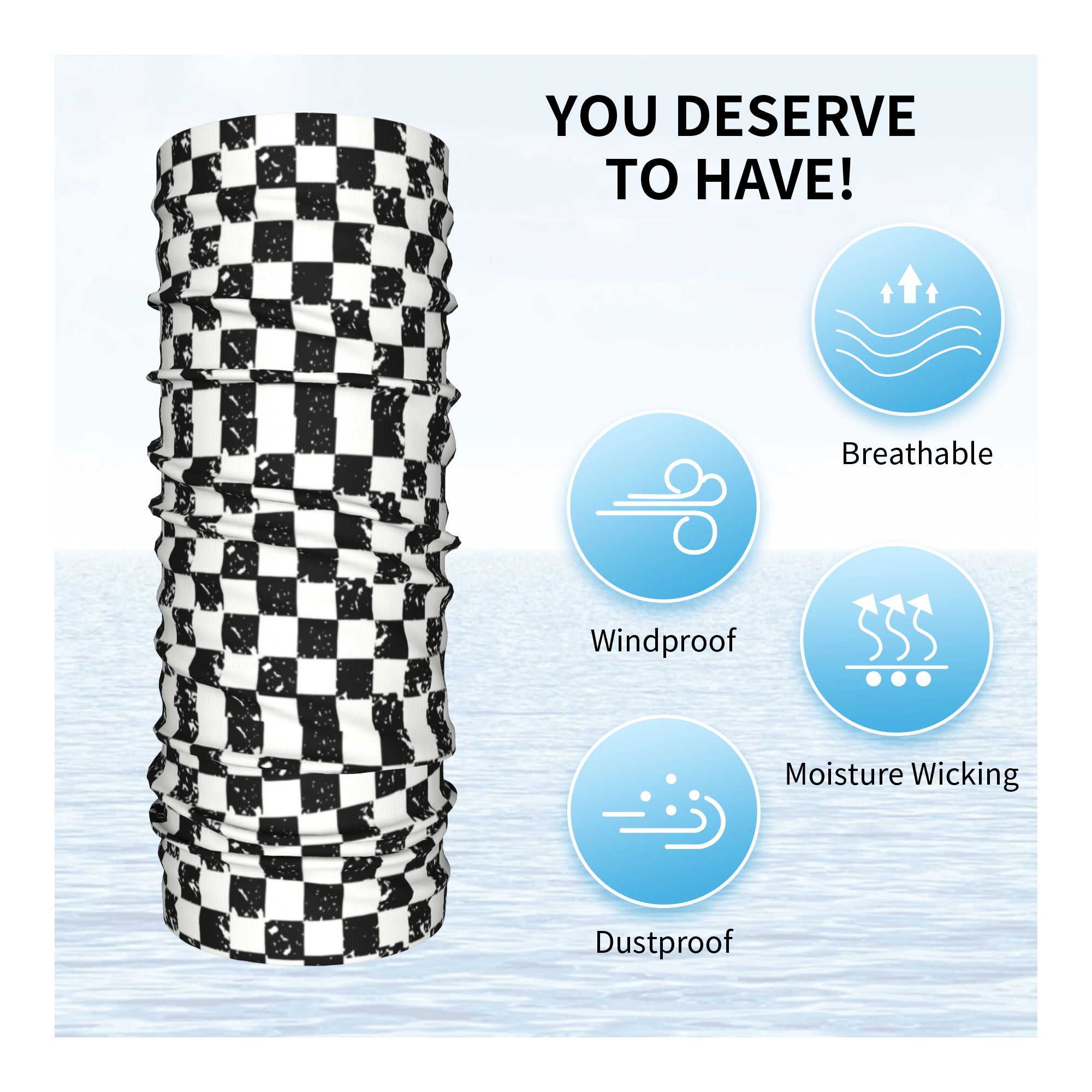 Penutup Kepala & Leher Motif K - Neck Warmer Tube ulasan dan harga