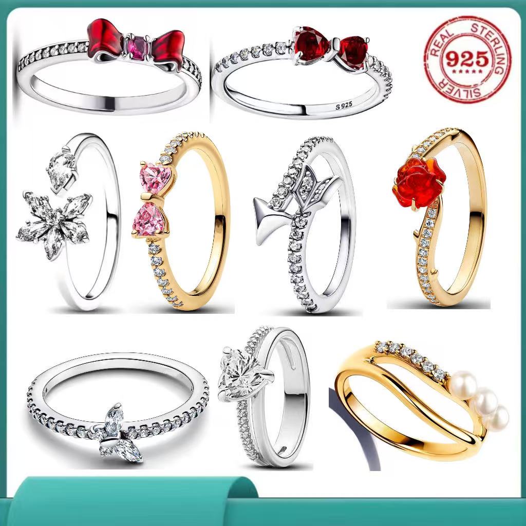 Cincin Pesona Kupu-Kupu Bunga  - Tie Clip Silver ulasan dan harga