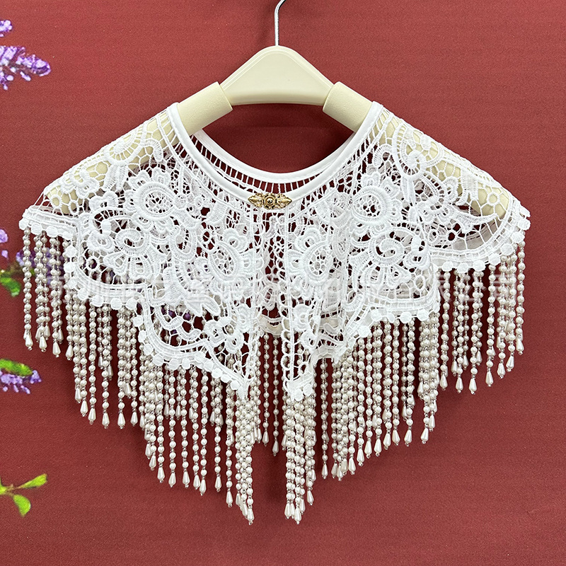 Selendang Rumbai Mutiara Vinta - Stole Wedding Shawl ulasan dan harga