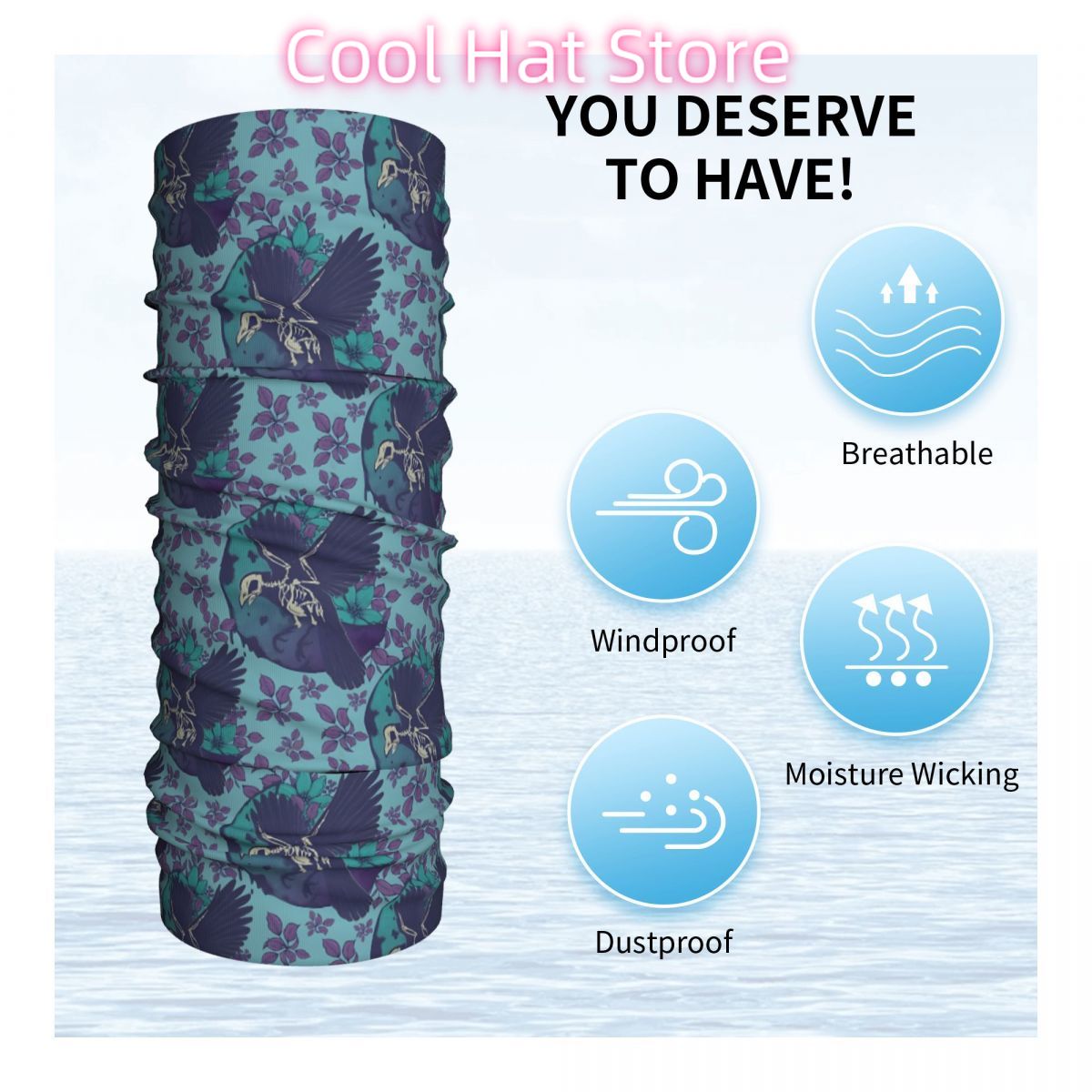 Penutup Leher dan Kepala Motif - Neck Warmer Tube ulasan dan harga