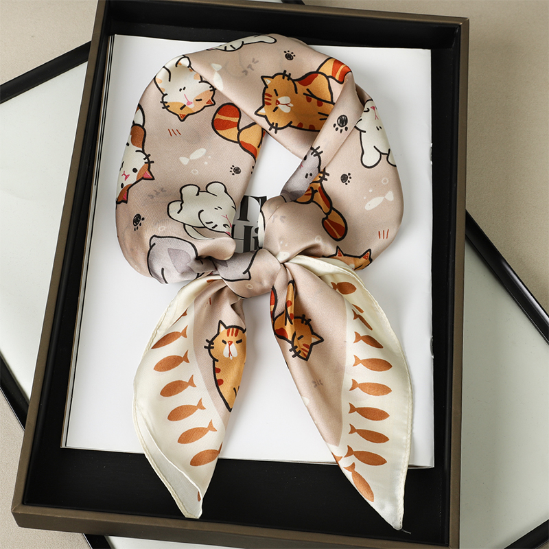 Syal persegi kucing gemuk syal - Face Scarf Mask ulasan dan harga