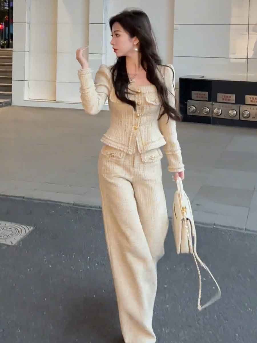 Mantel lengan panjang wanita,  - Pocket Square Set ulasan dan harga