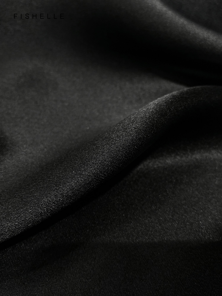 Syal Sutra Murni Hitam Warna P - Scarf Silk Square ulasan dan harga